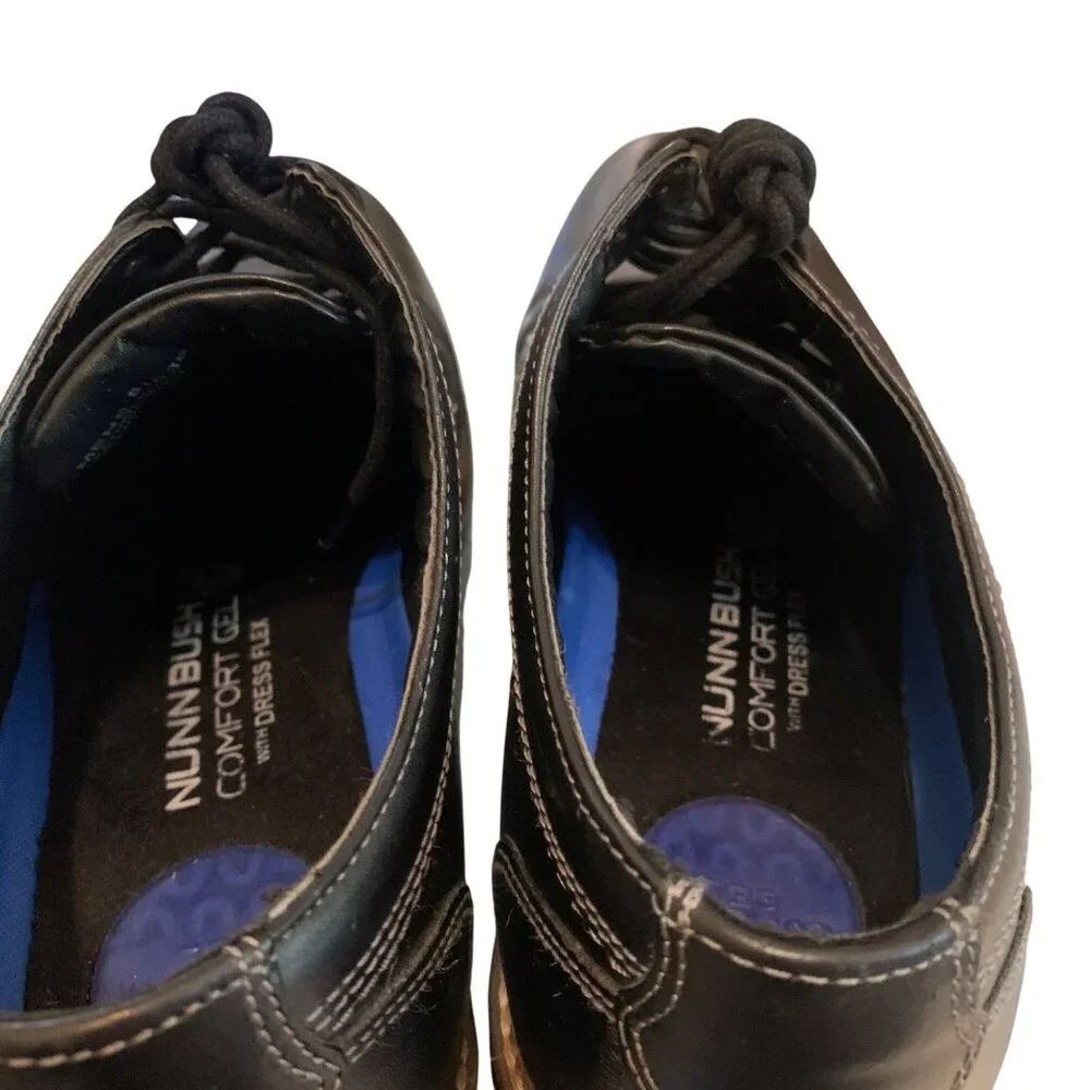 Nunnbush Men's Oxford Shoes Lace-up Westwood‎ Black Contrast Stitching Sz 10M